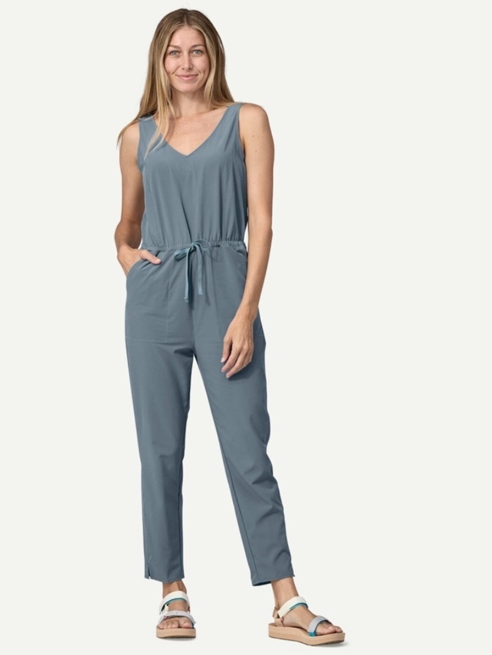 Patagonia Women's V-Neck Jumpsuit - Size Large